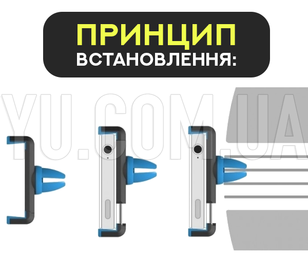 Автомобільний утримувач для телефону Hoco CPH01 Автомобільний утримувач для телефону Hoco CPH01